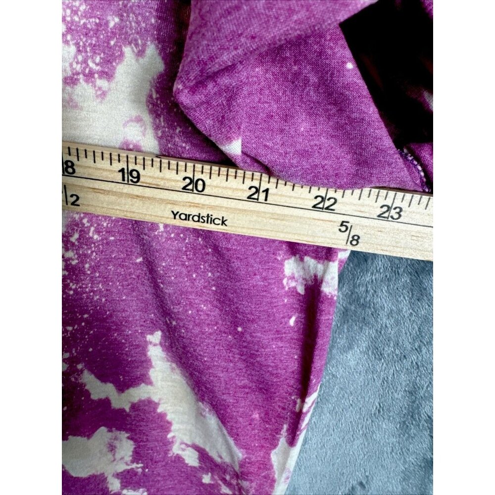 Women’s Shirt Good Vibes Only Tie-Dye Bleached Purple Size Extra Large - Picture 10 of 12